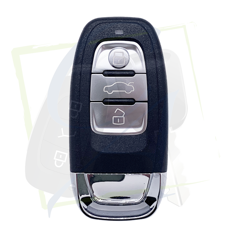 Housse De Clé Pour Audi A4 A5 A6 A7 Q5 Q7 Q8 – Coque TPU Souple, Protection Anti-chute Et Anti-rayures, Couleur Argent
