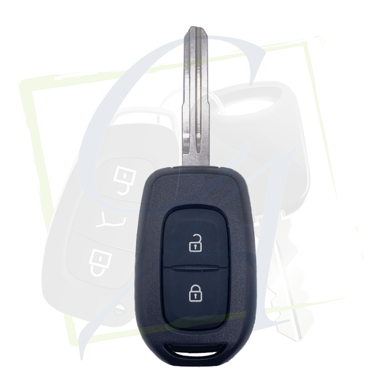 CLÉ DACIA & RENAULT NSN14 2 BOUTONS face