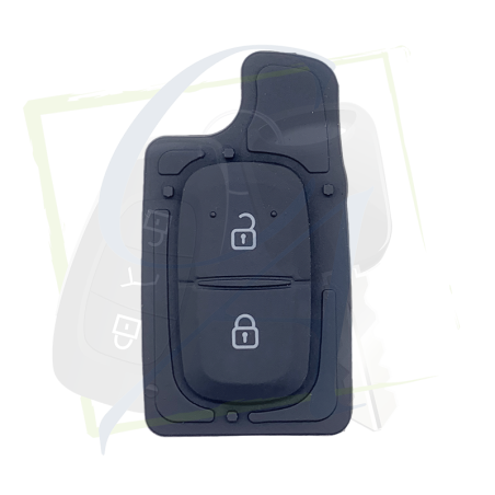 TAPIS CLÉ FLIP DACIA 2 BOUTONS face