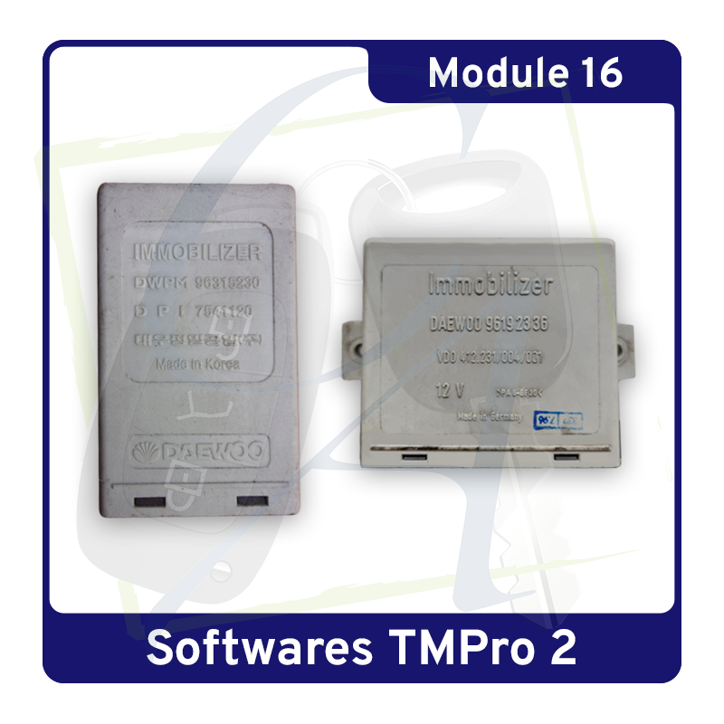 MODULE 16 TMPRO2 – Transpondeur sur Immobox Daewoo