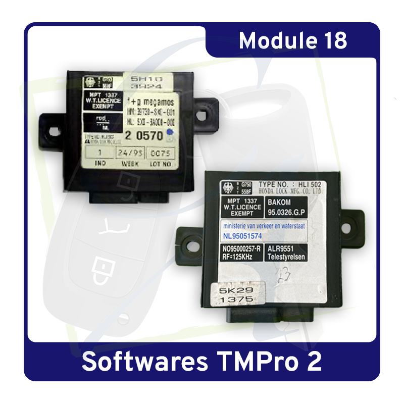 MODULE 18 TMPRO2 – Transpondeur sur Immobox Megamos Honda & Acura