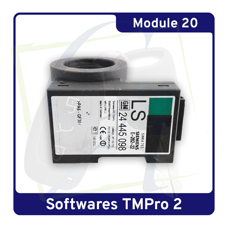 MODULE 20 TMPRO2 – Transpondeur sur IMMO2 Siemens Opel