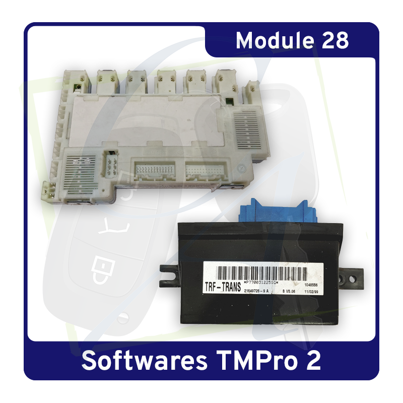 MODULE 28 TMPRO2 – Transpondeur sur Immobox Sagem Renault, Dacia & Opel