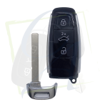 Clé Xhorse MLB 3 boutons design Audi vue face avec lame