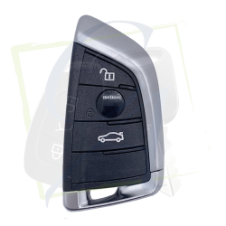 CLÉ KEYDIY FGB23 BMW - MODÈLE 3 BOUTONS - NOIR VUE DE FACE