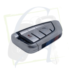 CLÉ KEYDIY FGB23 BMW - 4 BOUTONS PANIC - CHROME vue de côté