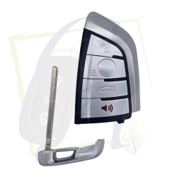 CLÉ KEYDIY FGB23 BMW - 4 BOUTONS PANIC - CHROME