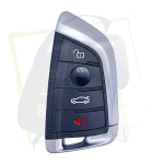 CLÉ KEYDIY FGB23 BMW - 4 BOUTONS PANIC - NOIR vue de face