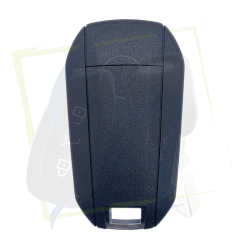 CLÉ FLIP PEUGEOT CITROËN - 3 BOUTONS & HITAG AES vue de dos