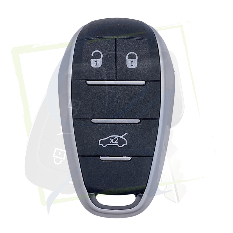 CLÉ ALFA ROMEO GIULIA & STELVIO - MODÈLE MAINS LIBRES 3 BOUTONS vue de face