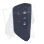 SMARTKEY VOLKSWAGEN & AUDI - 5C & 5D, 5 BOUTONS (PANIC) - POUR KDX4 FACE
