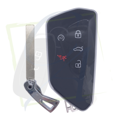 SMARTKEY VOLKSWAGEN & AUDI - 5C & 5D, 5 BOUTONS (PANIC) - POUR KDX4 LAME