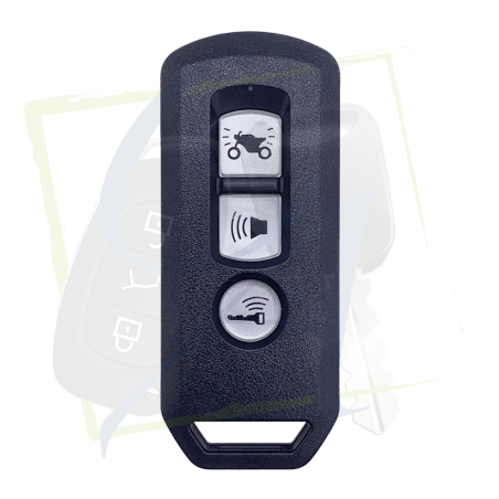 CLÉ MOTO HONDA FORZA, PCX, SH & SN110 - 3 BOUTONS VUE DE FACE