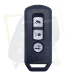 CLÉ MOTO HONDA FORZA, PCX, SH & LD125 - 3 BOUTONS VUE DE FACE