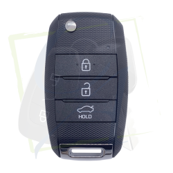 COQUE CLÉ KIA - 3 BOUTONS, LAME KIA9 face