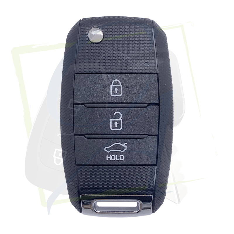 COQUE CLÉ KIA - 3 BOUTONS, LAME KIA9 face