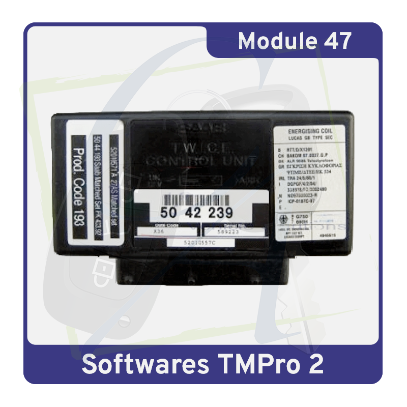 MODULE 47 TMPRO2 – Transpondeurs Saab 9-3 & 9-5 Motorola