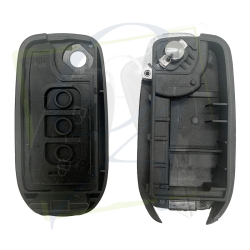 COQUE CLÉ RENAULT 3 BOUTONS FLIP PILE SUR CIRCUIT - VA2, HU179, HU136 OU NSN14