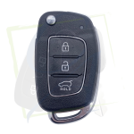 COQUE CLÉ HYUNDAI 3 BOUTONS - LAME HY22 FACE