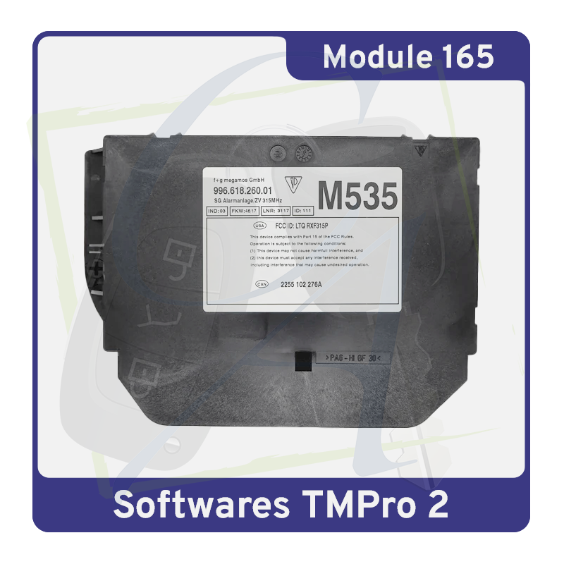 MODULE 165 TMPRO2 - Transpondeurs Porsche 996, 986, Carerra GT