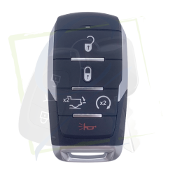 CLÉ DODGE RAM 5 BOUTONS - OHT-4882056 FACE