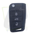 COQUE DE CLÉ VOLKSWAGEN MQB - LAME HU162T FACE