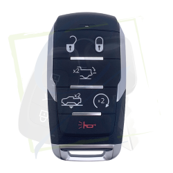 CLÉ DODGE RAM 6 BOUTONS 2025/2026 - OHT-4882056 FACE