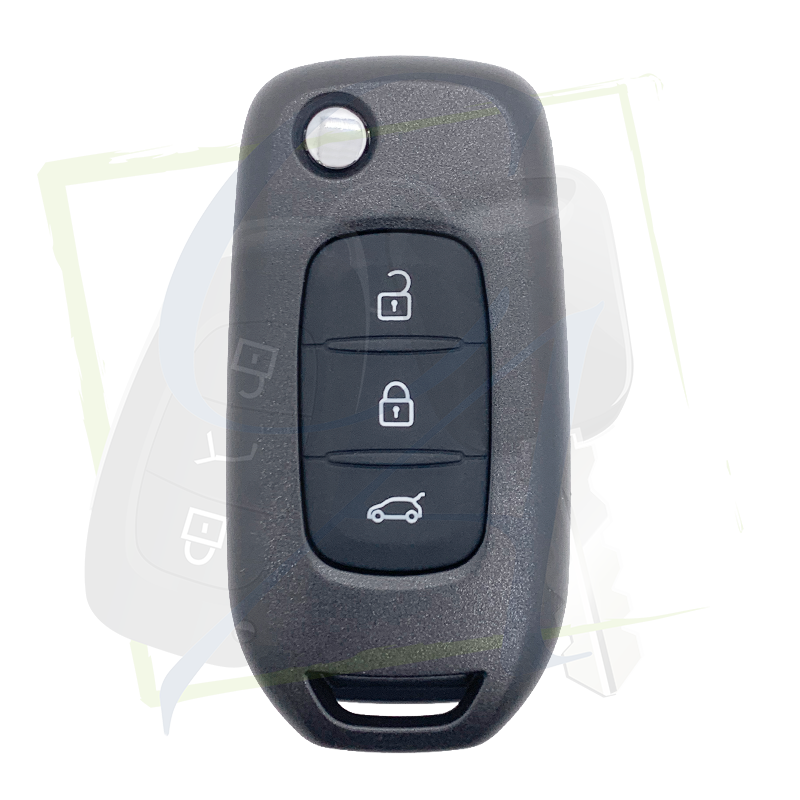 COQUE DE CLÉ RENAULT & DACIA - 3 BOUTONS, PILE SUR COQUE, VA2