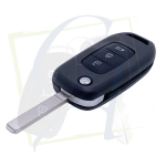 COQUE DE CLÉ RENAULT & DACIA - 3 BOUTONS, PILE SUR COQUE, VA2