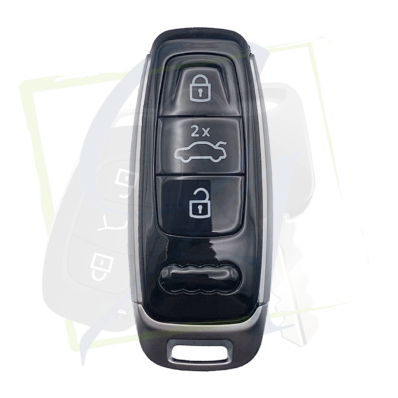 CLÉ AUDI 5D 3 BOUTONS - 433 MHZ - 8Y0959754G couleur noir face