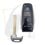 CLÉ AUDI 5D 3 BOUTONS - 433 MHZ - 8Y0959754G noir lame