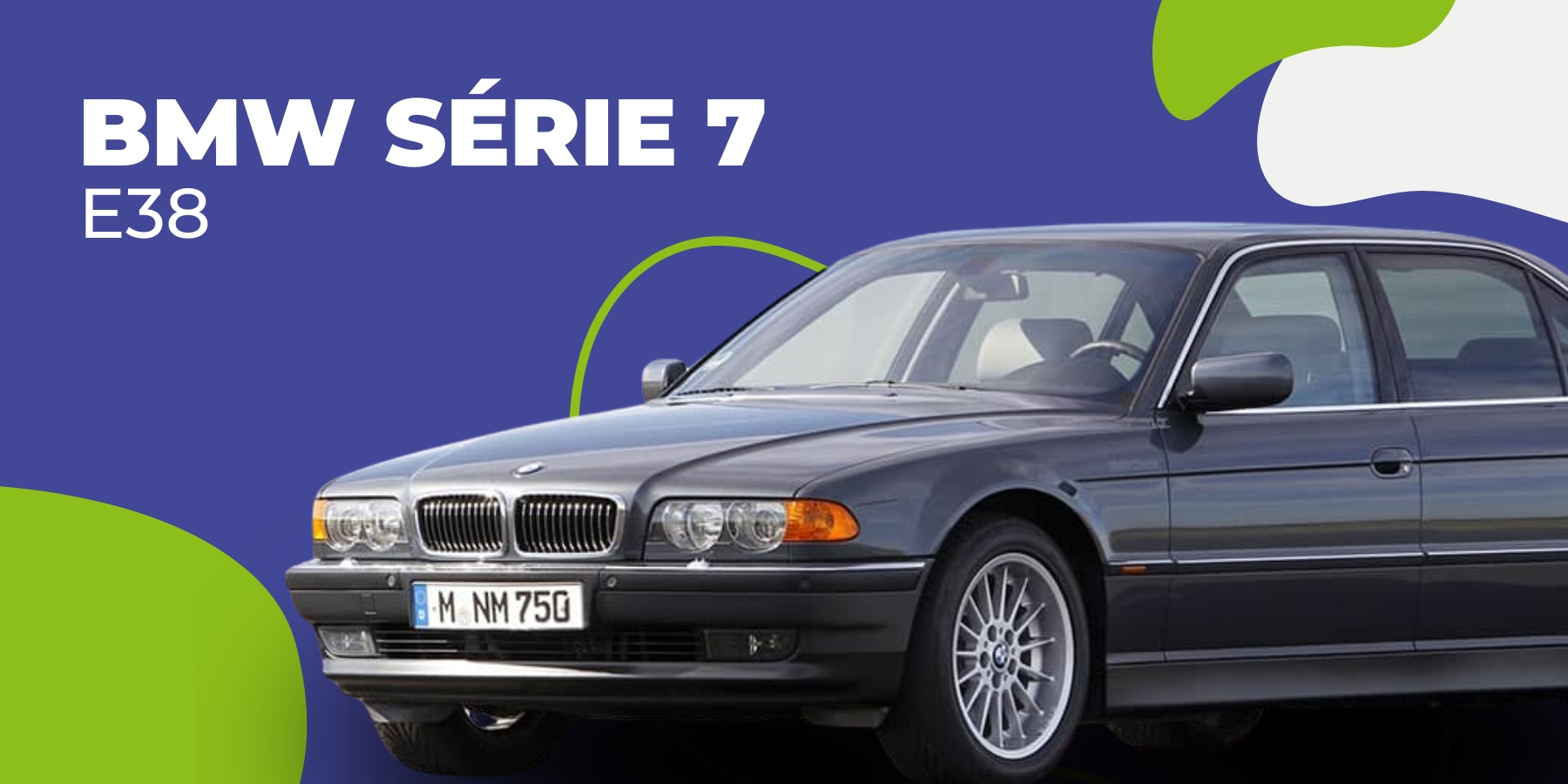 Graphique BMW Série 7 avec photo du véhicule